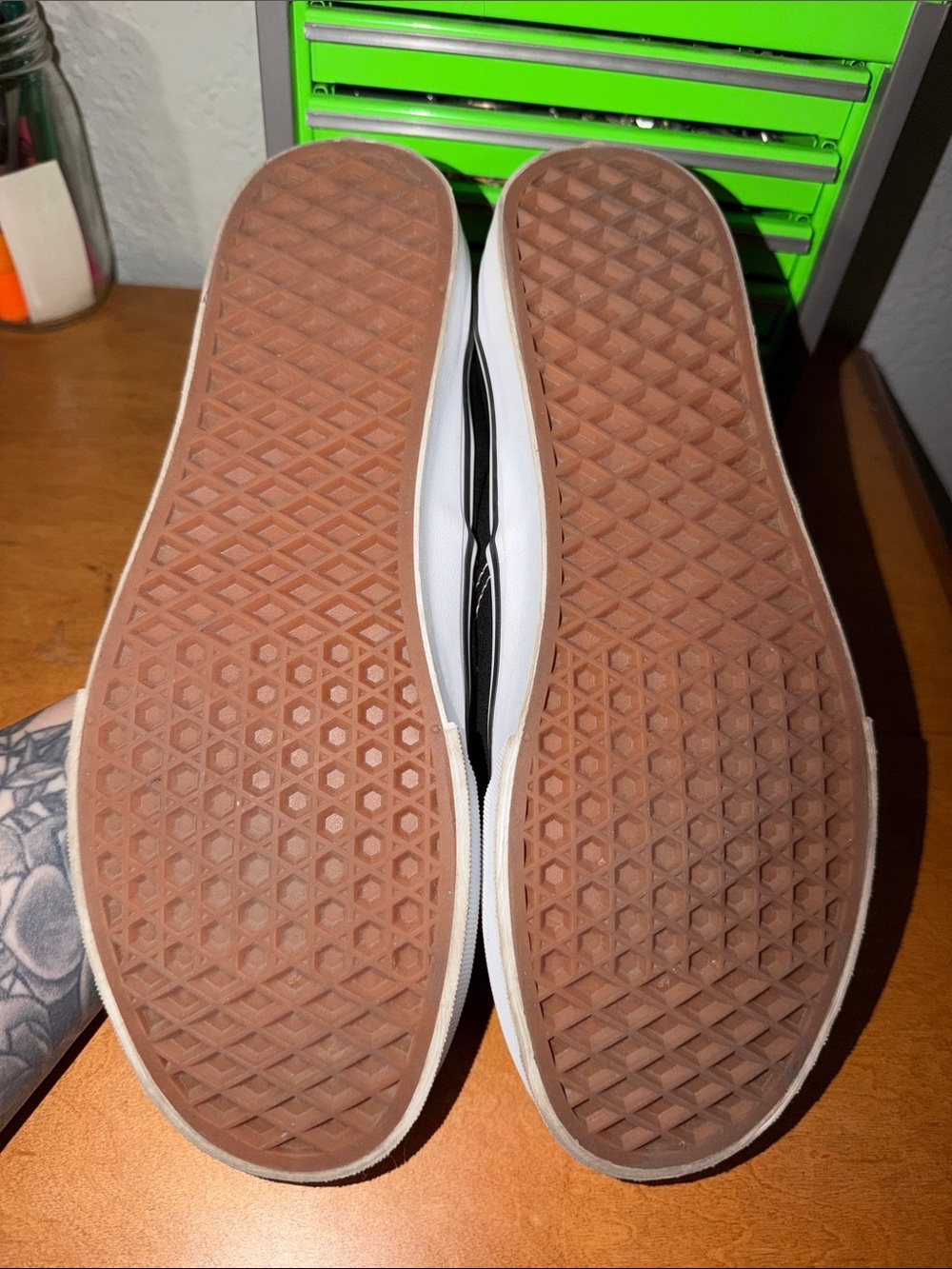 Vans Black & White Canvas Low-Top Sneakers - Picture 3 of 3